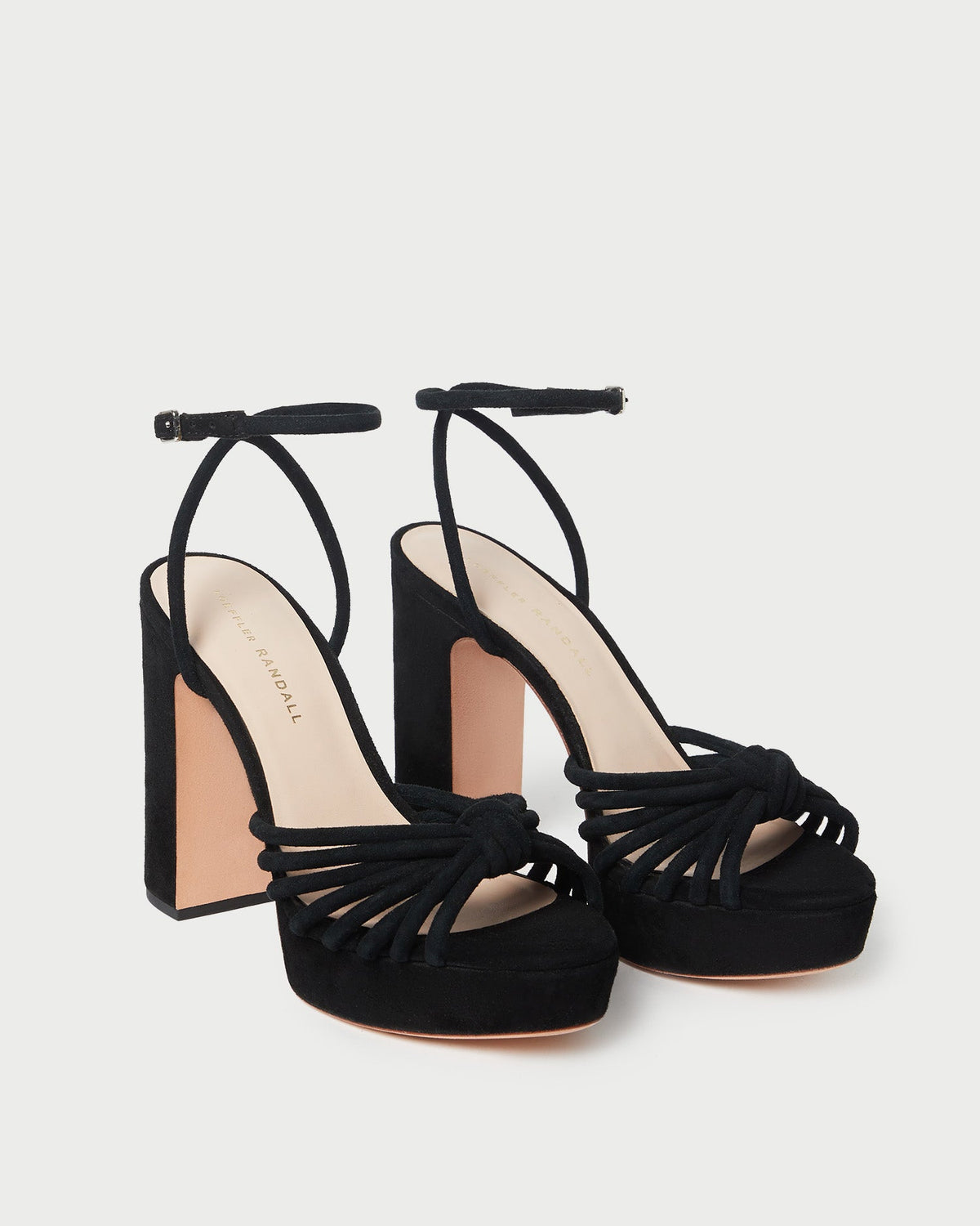 Loeffler Randall Premium - Rivka Black Suede Platform Sandal