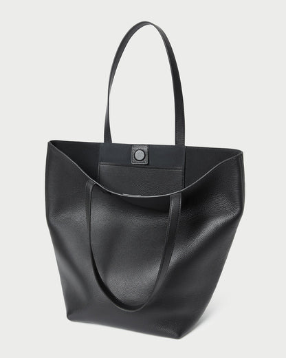 Loeffler Randall New - Walker Black Pebbled Leather Tote