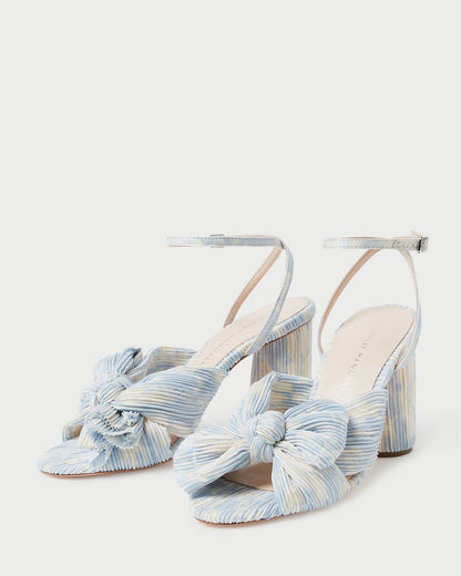 Loeffler Randall Sale - Camellia Blue Floral Bow Heel