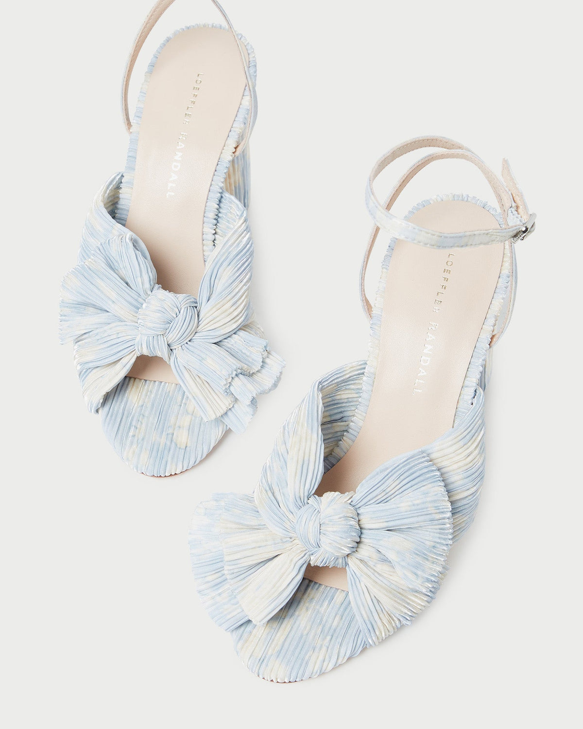 Loeffler Randall Sale - Camellia Blue Floral Bow Heel