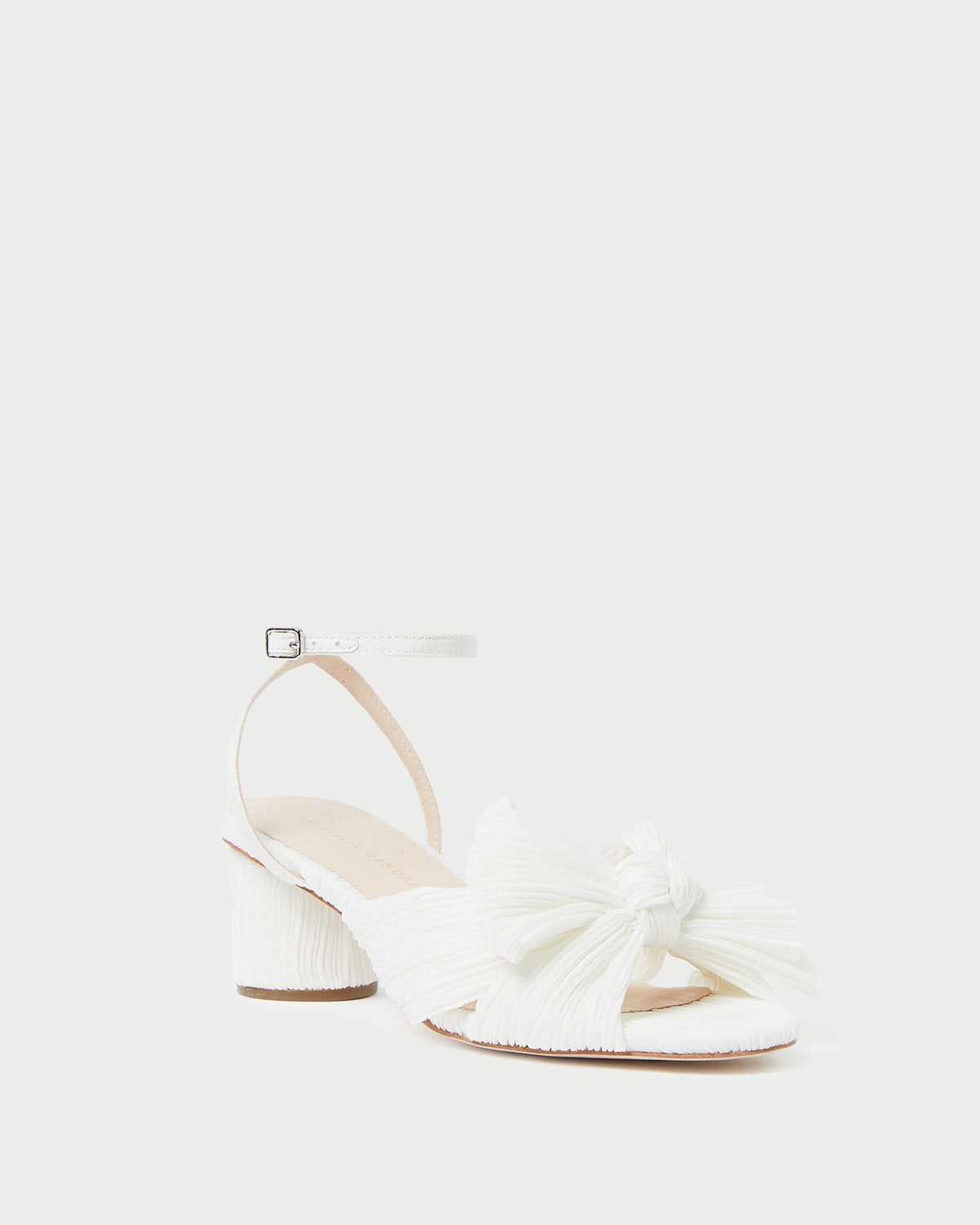 Loeffler Randall Discount - Dahlia White Pleated Bow Heel
