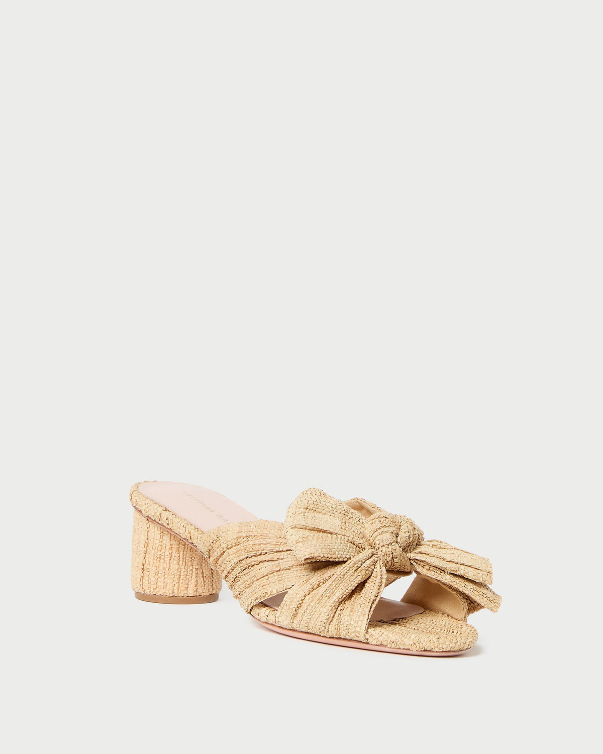 Loeffler Randall Quality - Emilia Natural Pleated Bow Heel