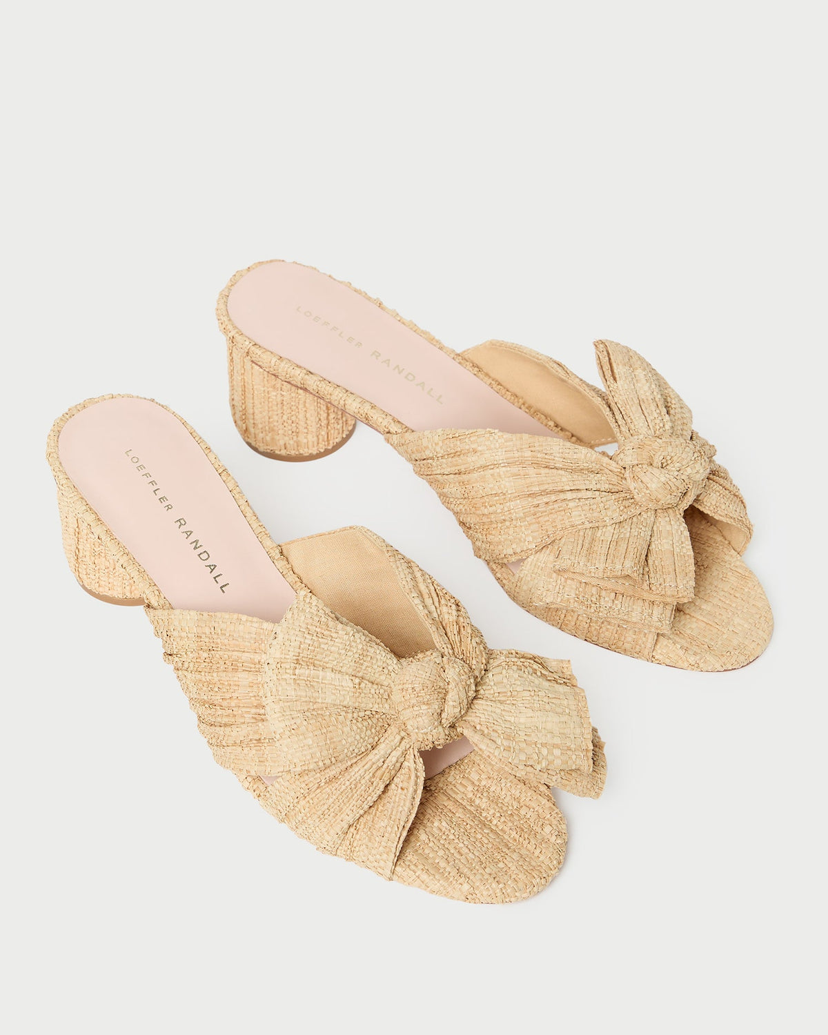 Loeffler Randall Quality - Emilia Natural Pleated Bow Heel