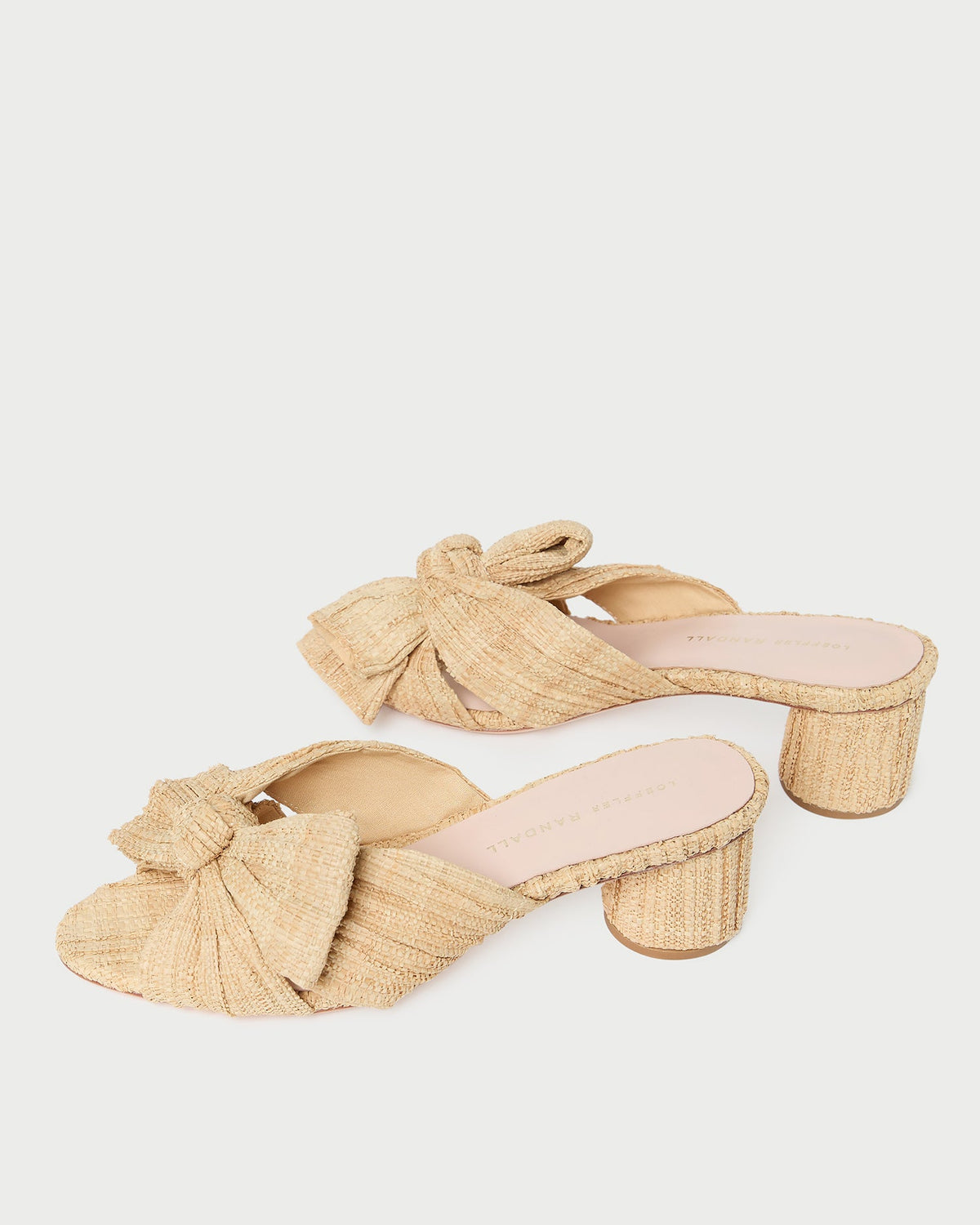 Loeffler Randall Quality - Emilia Natural Pleated Bow Heel