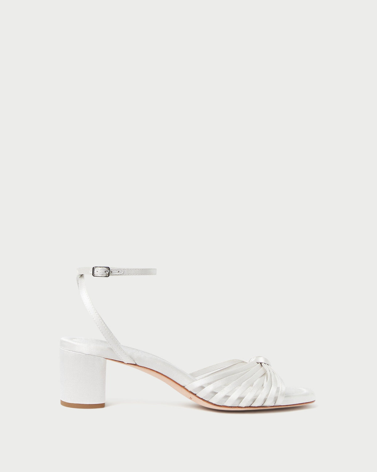 Loeffler Randall Popular - Olivia Cream Knot Mid-Heel Sandal