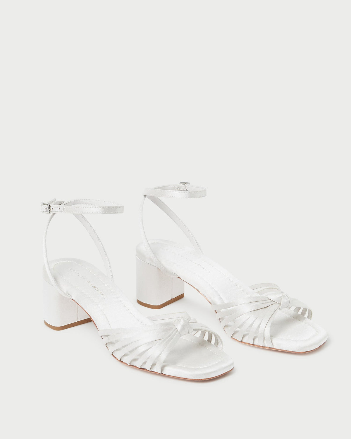 Loeffler Randall Popular - Olivia Cream Knot Mid-Heel Sandal