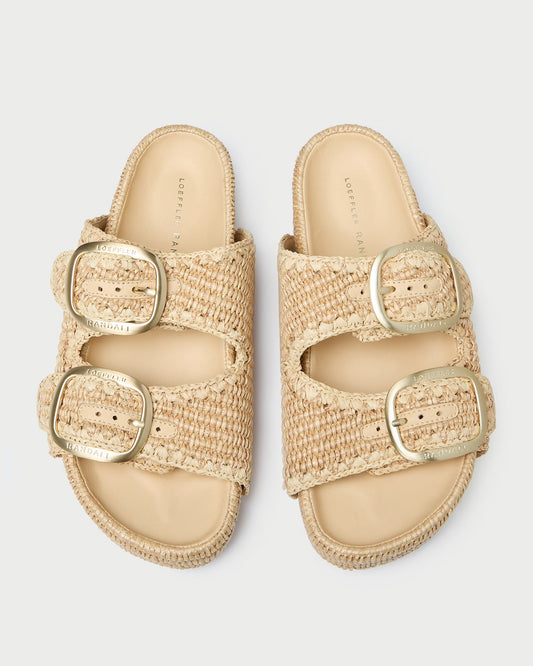 Loeffler Randall Discount - Theo Natural Two-Band Sandal