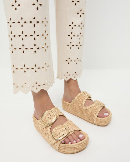 Loeffler Randall Discount - Theo Natural Two-Band Sandal