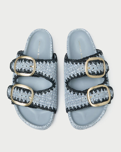 Loeffler Randall Best Price - Theo Blue Two-Band Sandal