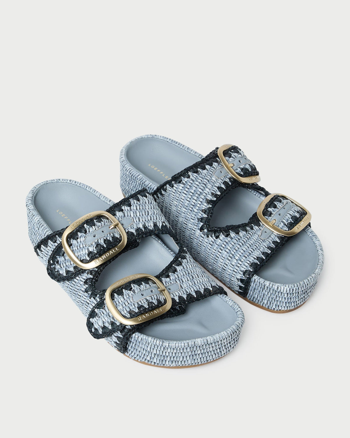 Loeffler Randall Best Price - Theo Blue Two-Band Sandal