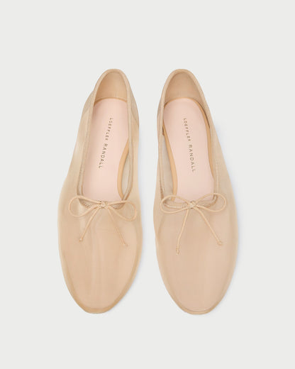 Loeffler Randall Latest - Landon Caramel Mesh Ballet Flat
