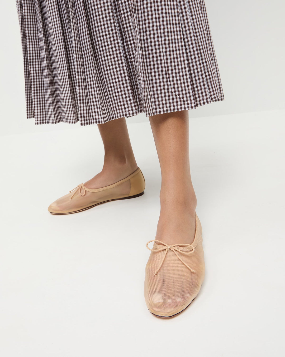 Loeffler Randall Latest - Landon Caramel Mesh Ballet Flat