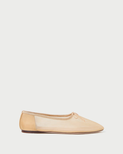 Loeffler Randall Latest - Landon Caramel Mesh Ballet Flat