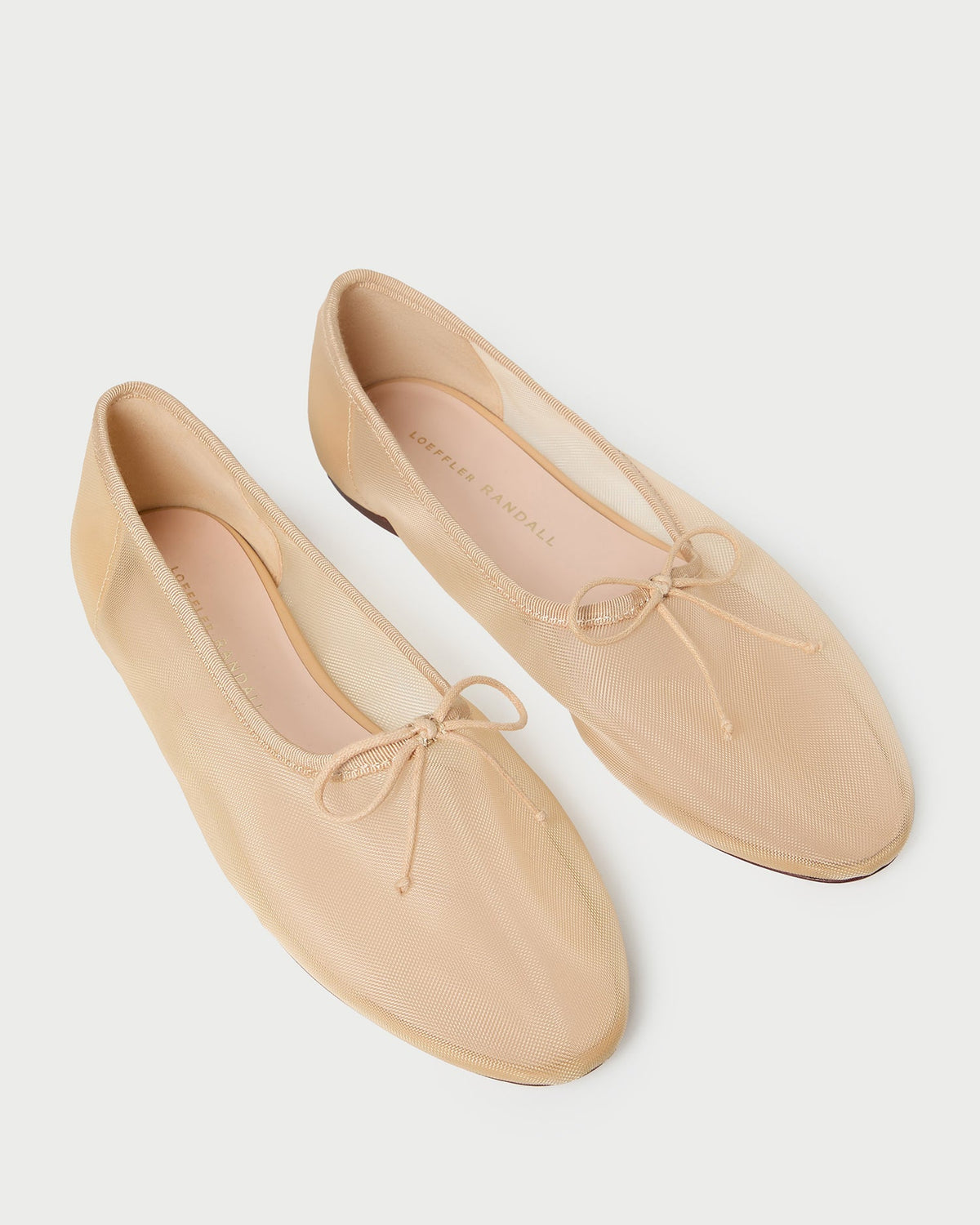 Loeffler Randall Latest - Landon Caramel Mesh Ballet Flat