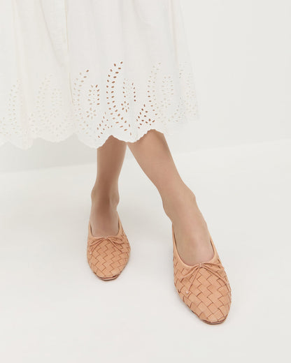 Loeffler Randall Premium - Landry Honey Woven Ballet Flat