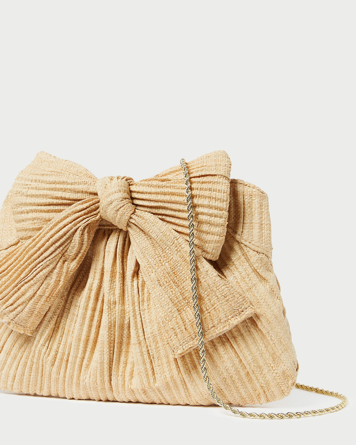 Loeffler Randall Special Offer - Rayne Natural Bow Clutch