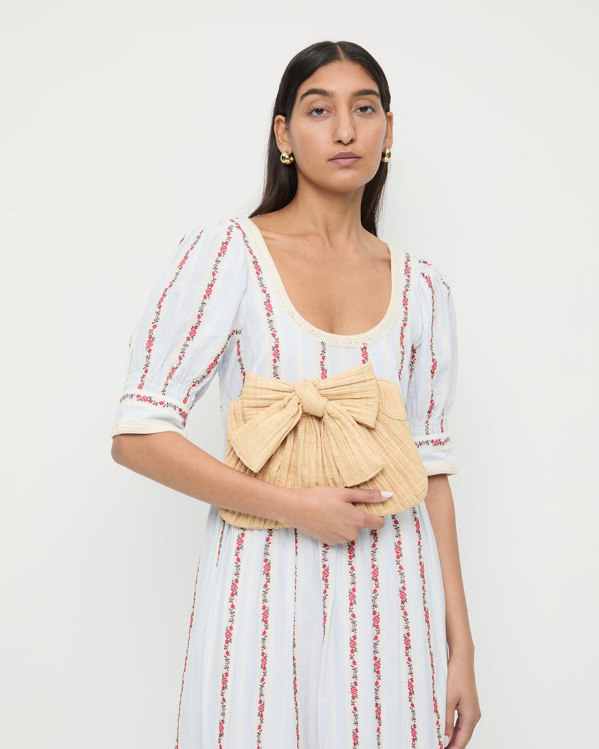 Loeffler Randall Special Offer - Rayne Natural Bow Clutch