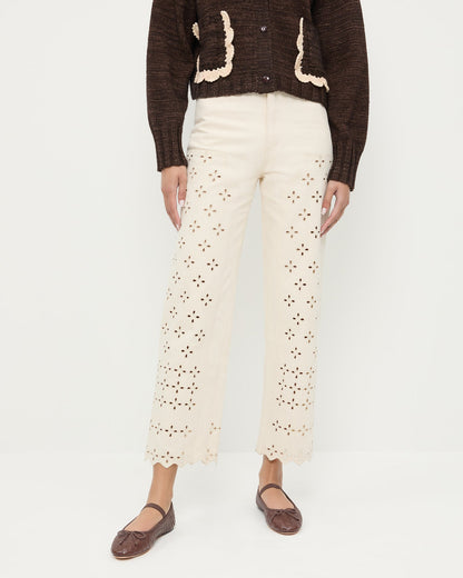 Loeffler Randall New - Demi Embroidered Pant