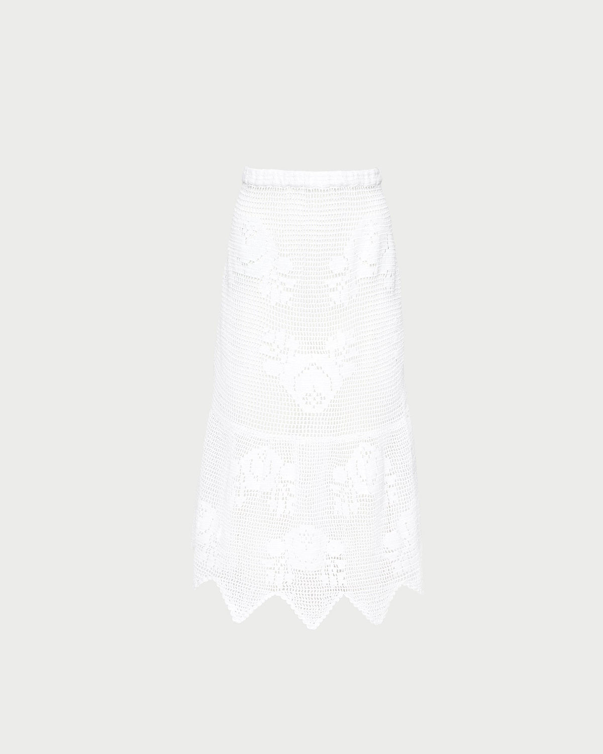 Loeffler Randall Everyday - Sullivan Cream Crochet Skirt