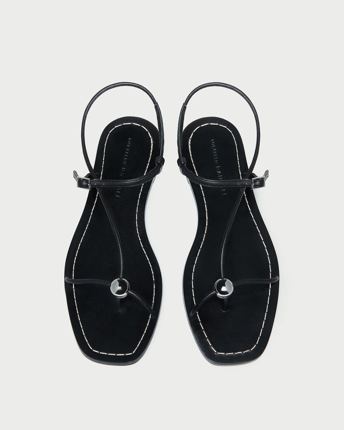 Loeffler Randall Top Pick - Lara Black Leather Sandal