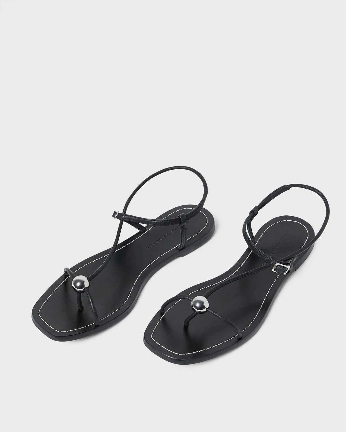 Loeffler Randall Top Pick - Lara Black Leather Sandal