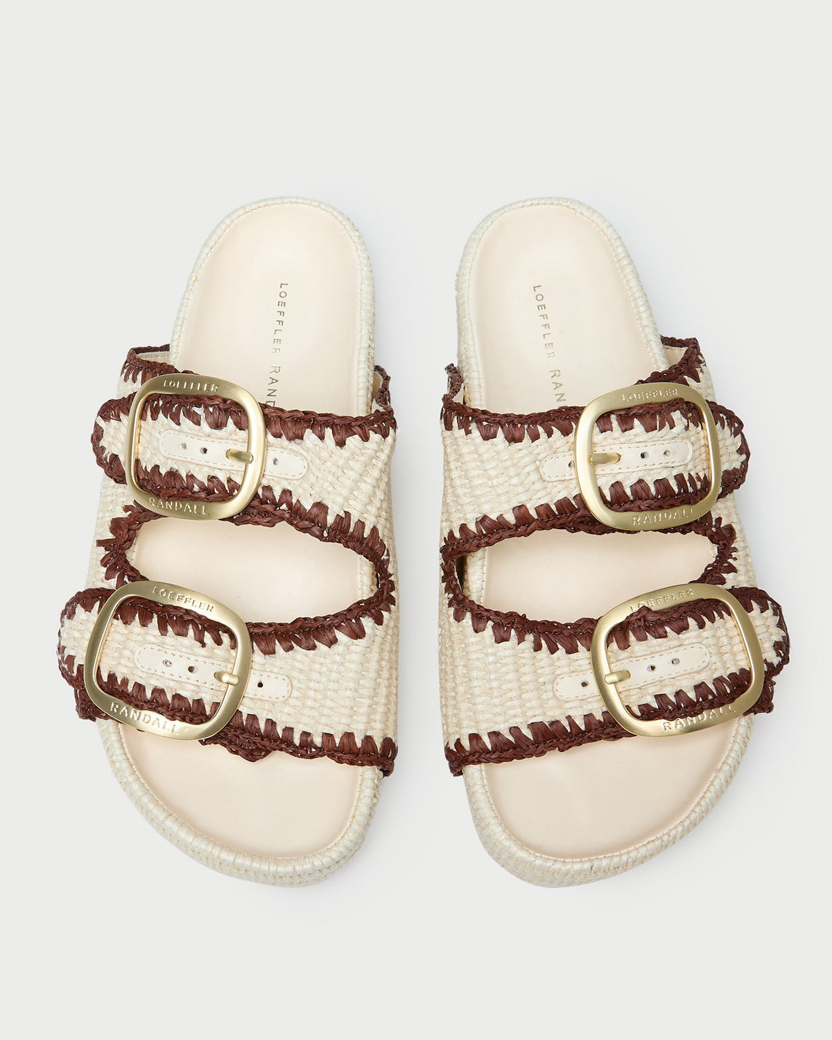 Loeffler Randall New - Theo Cream Two-Band Sandal