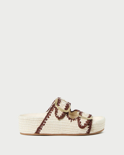 Loeffler Randall New - Theo Cream Two-Band Sandal