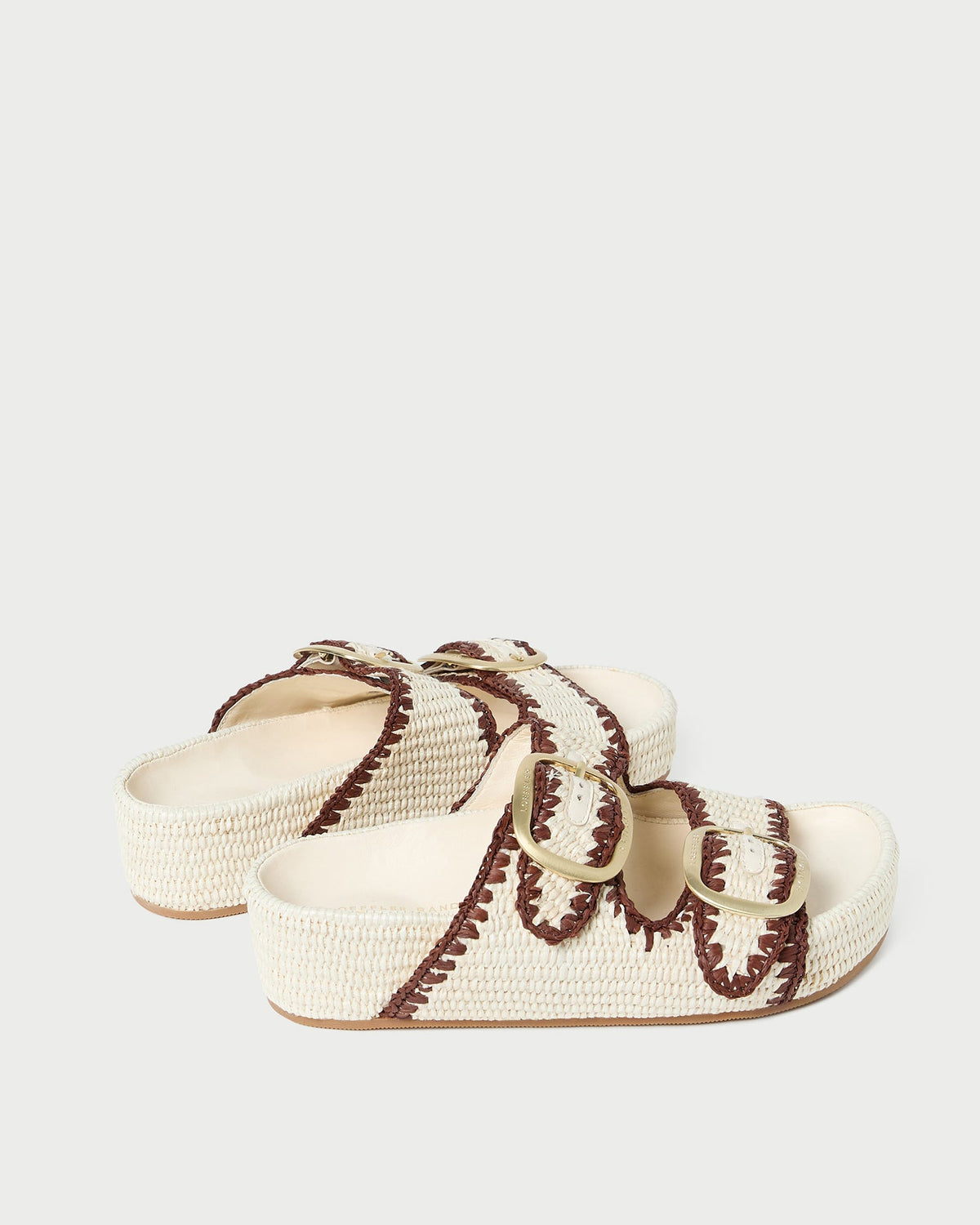 Loeffler Randall New - Theo Cream Two-Band Sandal