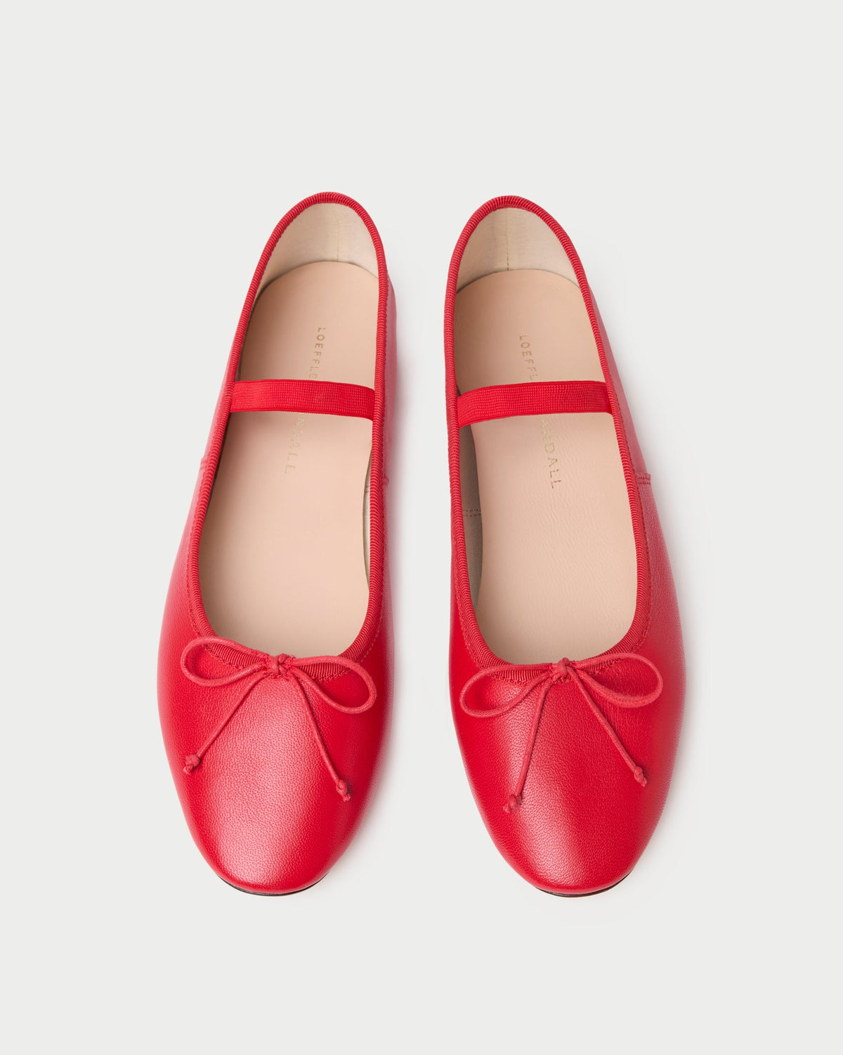 Loeffler Randall Trusted - Leonie Red Leather Ballet Flat
