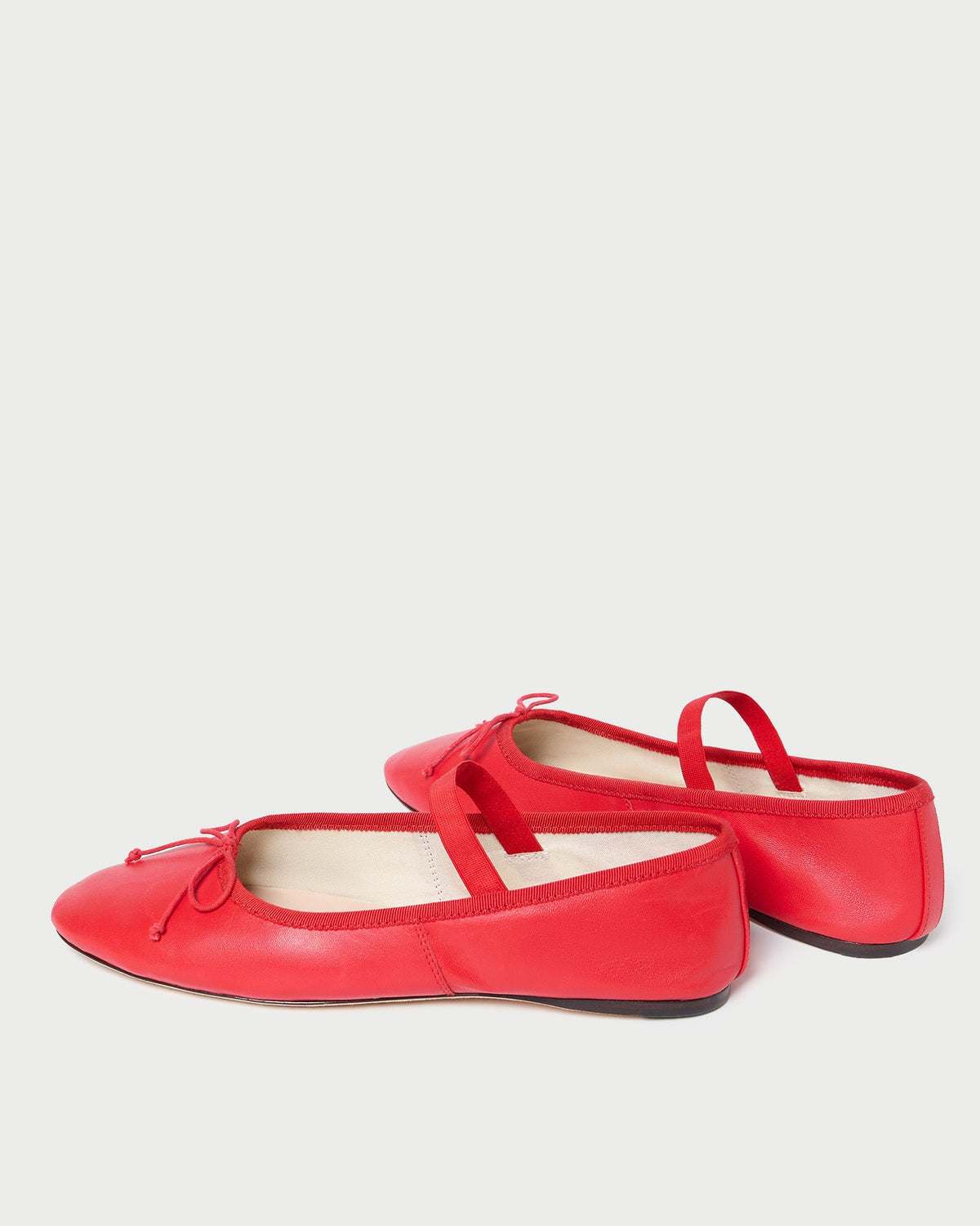 Loeffler Randall Trusted - Leonie Red Leather Ballet Flat