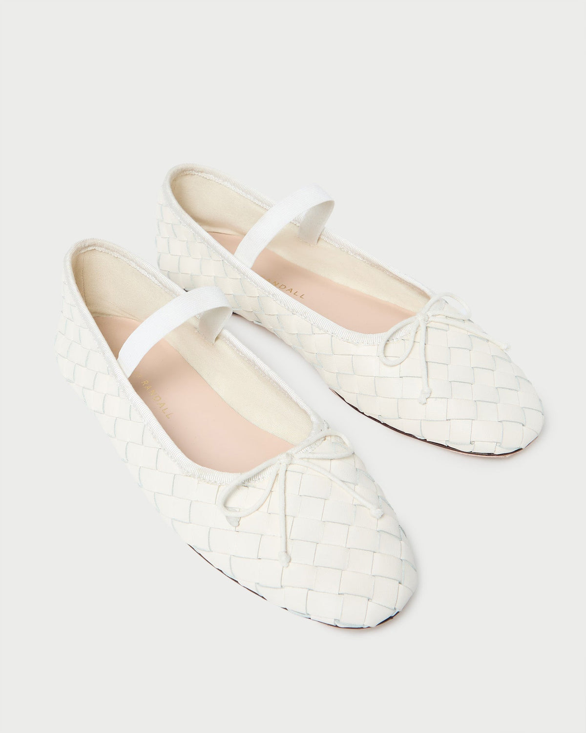 Loeffler Randall Trusted - Leonie Cream Woven Ballet Flat