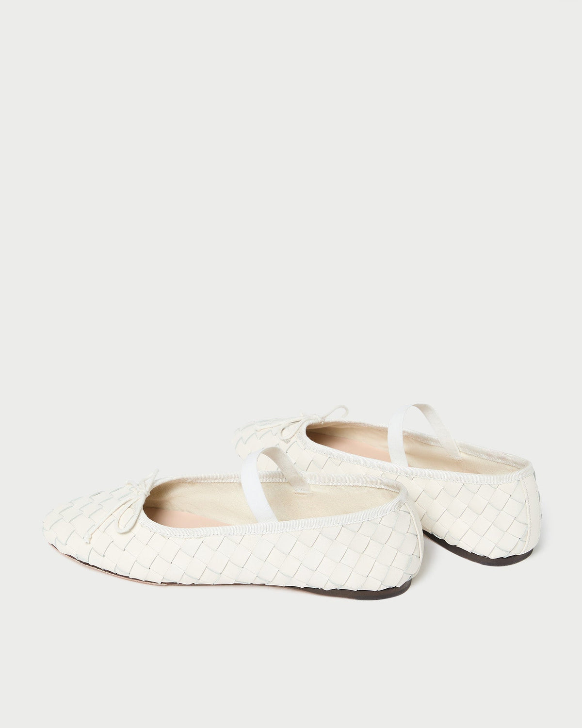 Loeffler Randall Trusted - Leonie Cream Woven Ballet Flat