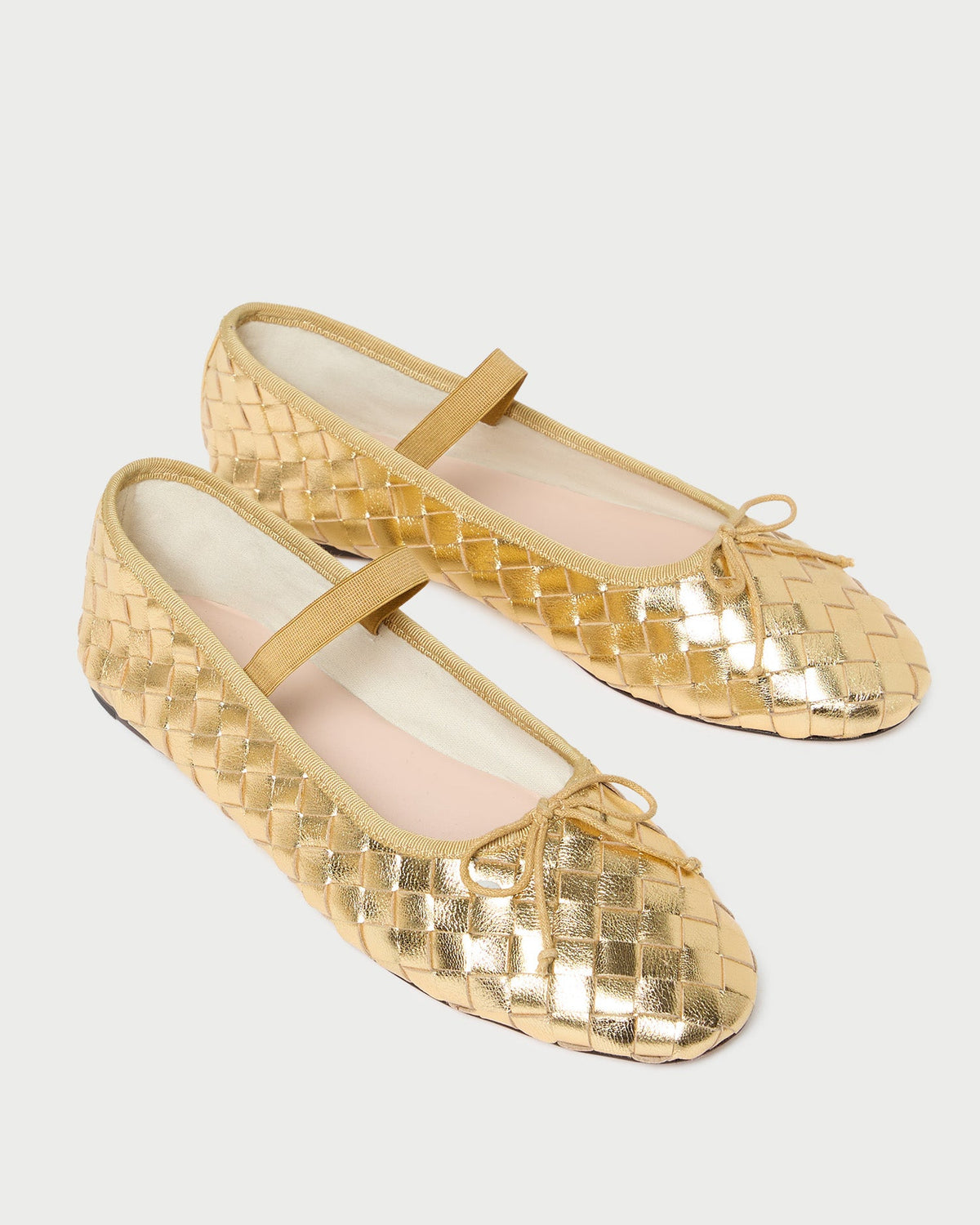 Loeffler Randall Premium - Leonie Gold Woven Ballet Flat