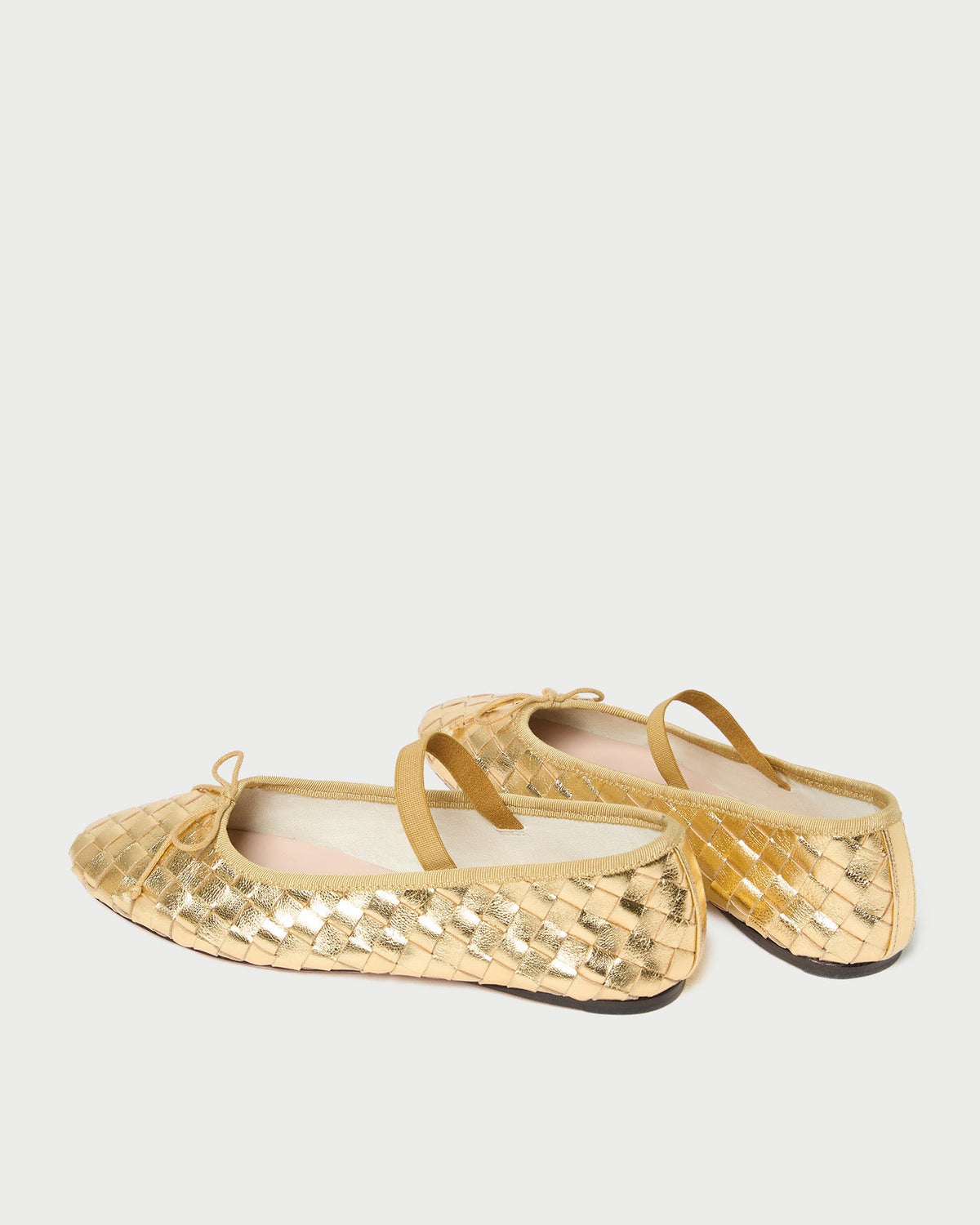 Loeffler Randall Premium - Leonie Gold Woven Ballet Flat