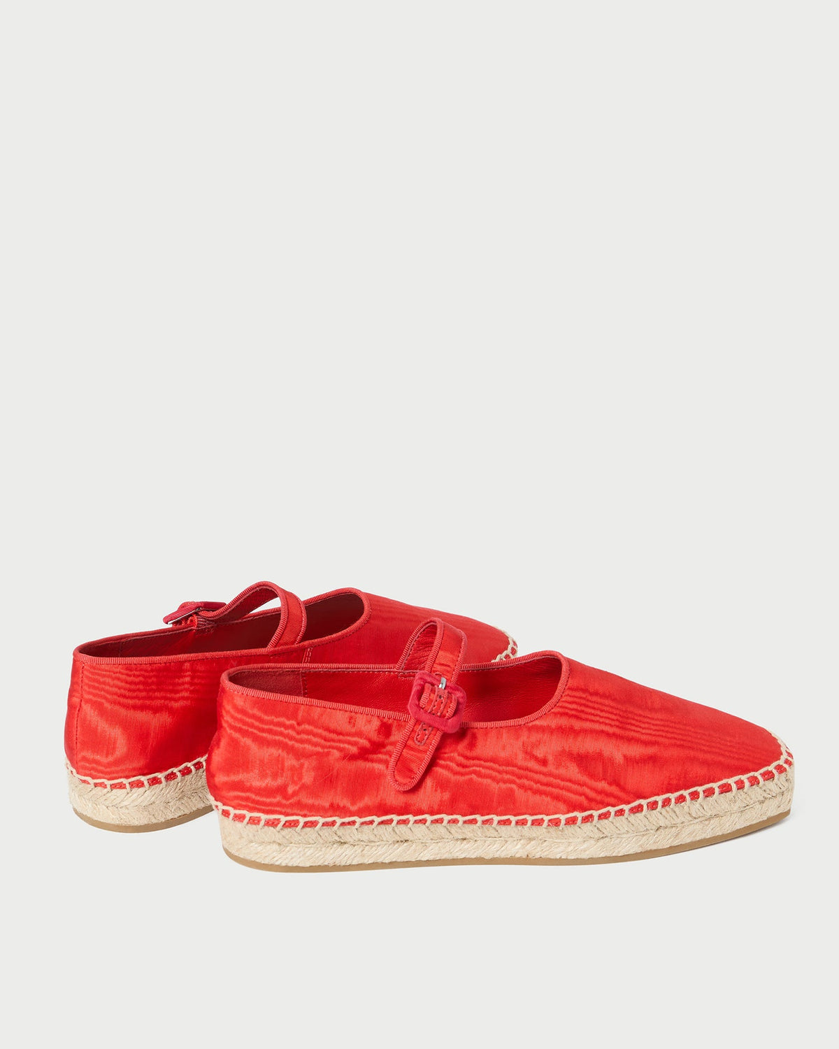 Loeffler Randall Sale - Clover Red Moiré Espadrille