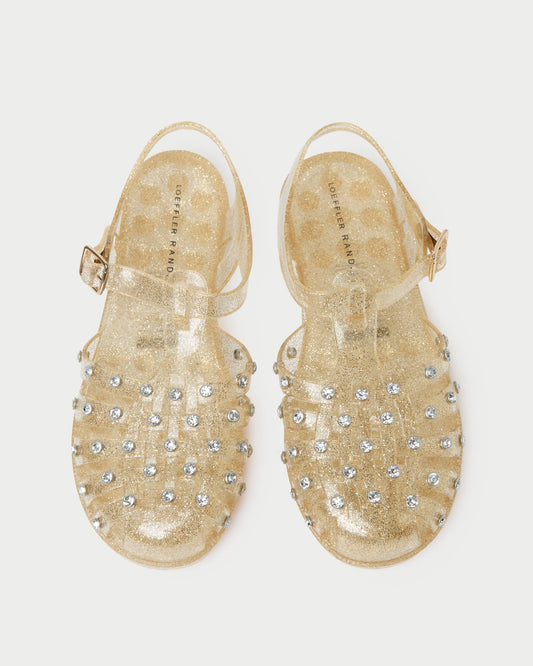 Loeffler Randall Smart Buy - Rhys Champagne Glitter Jelly Sandal