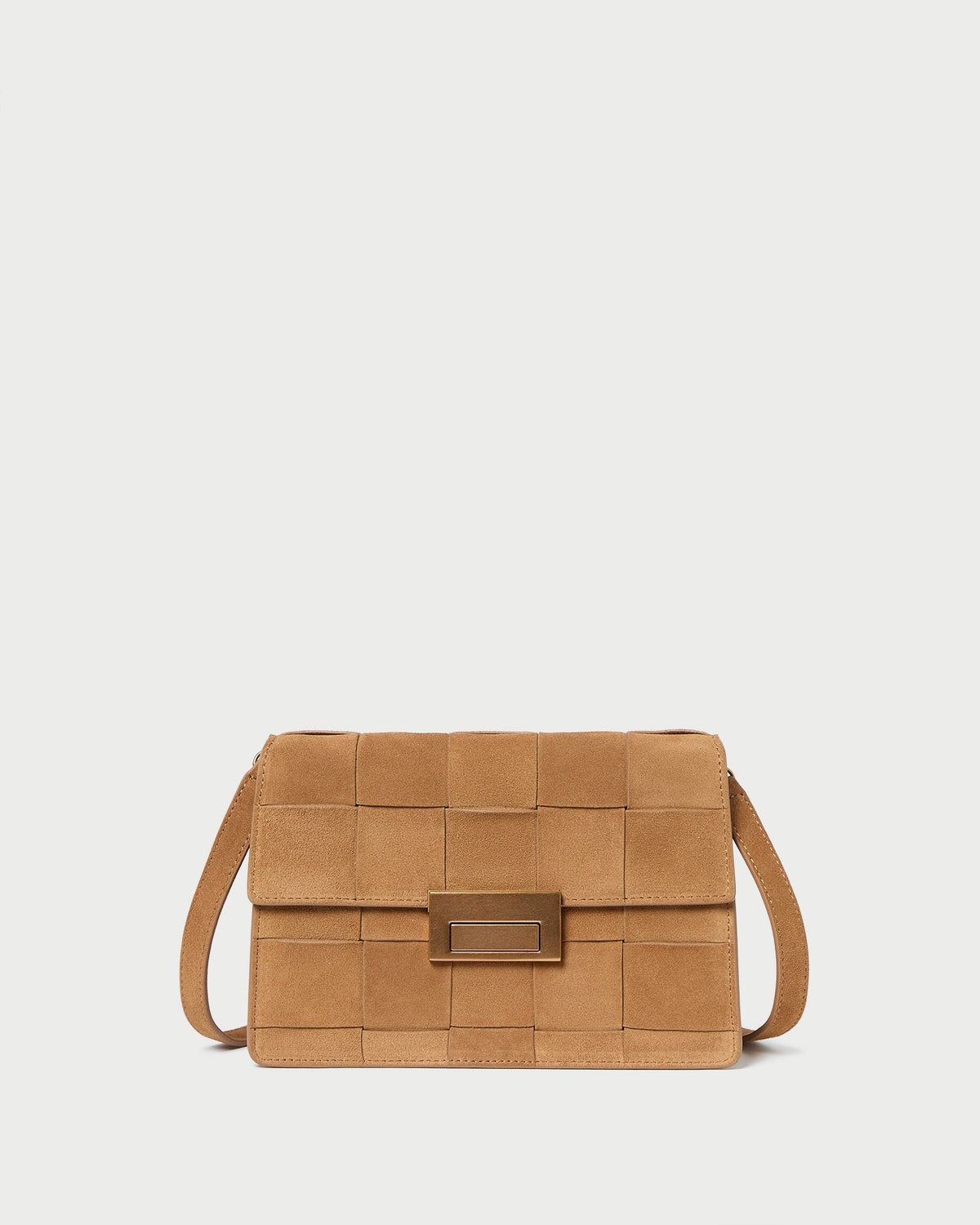 Loeffler Randall Everyday - Delphine Toffee Suede Shoulder Bag