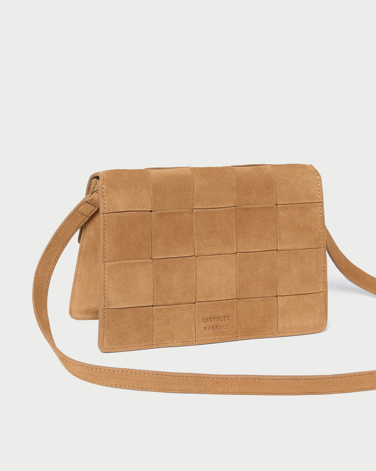 Loeffler Randall Everyday - Delphine Toffee Suede Shoulder Bag