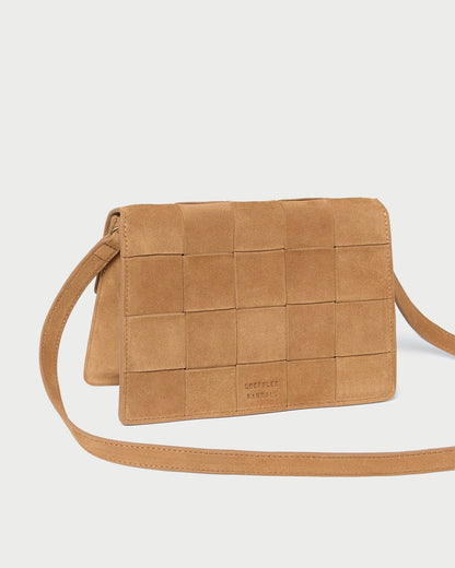 Loeffler Randall Everyday - Delphine Toffee Suede Shoulder Bag