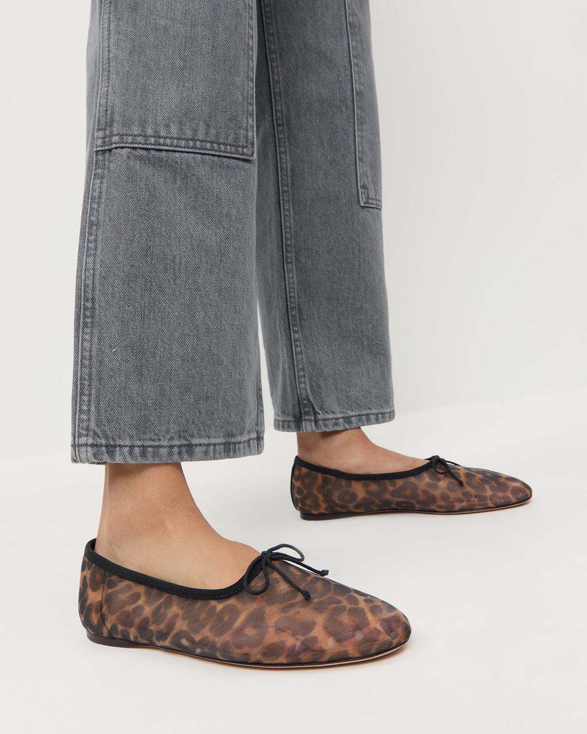 Loeffler Randall Everyday - Landon Leopard Mesh Ballet Flat