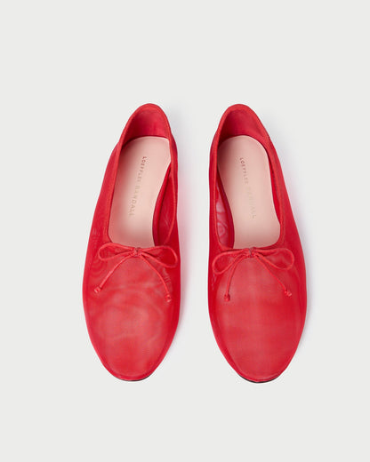 Loeffler Randall Essential - Landon Red Mesh Ballet Flat