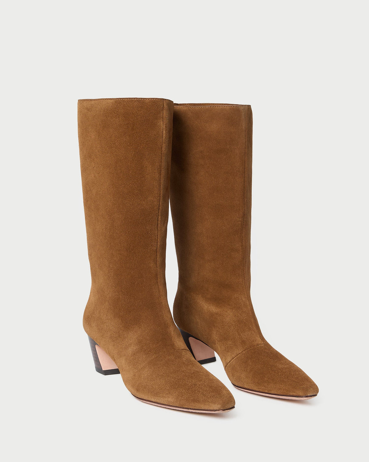 Loeffler Randall Recommended - Cleo Cacao Suede Mid-Calf Boot
