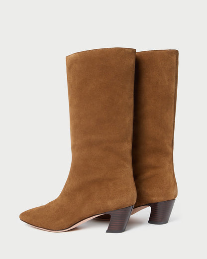 Loeffler Randall Recommended - Cleo Cacao Suede Mid-Calf Boot