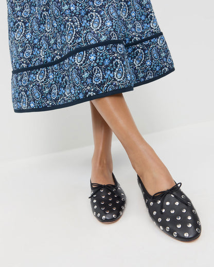 Loeffler Randall Trusted - Landon Black/Silver Ballet Flat