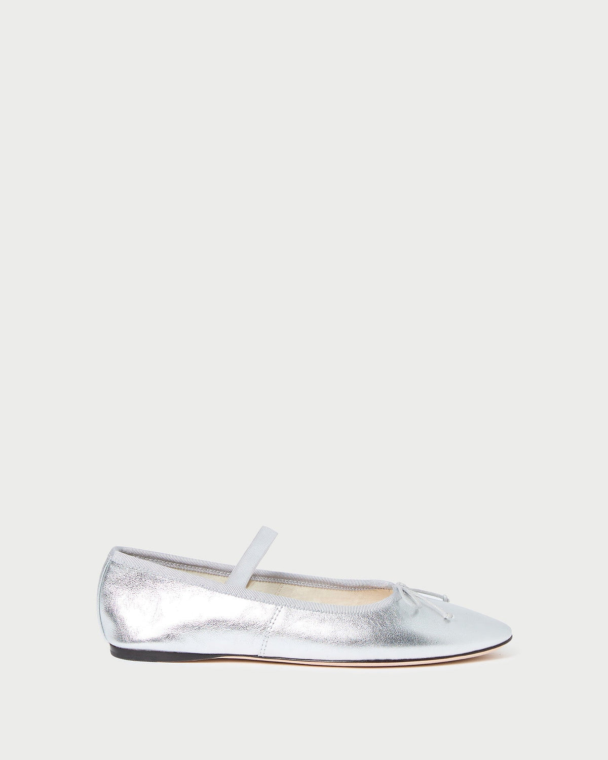 Loeffler Randall Latest - Leonie Silver Leather Ballet Flat