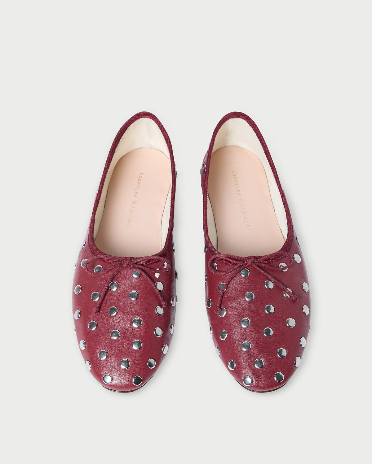 Loeffler Randall Trusted - Landon Wine/Silver Ballet Flat
