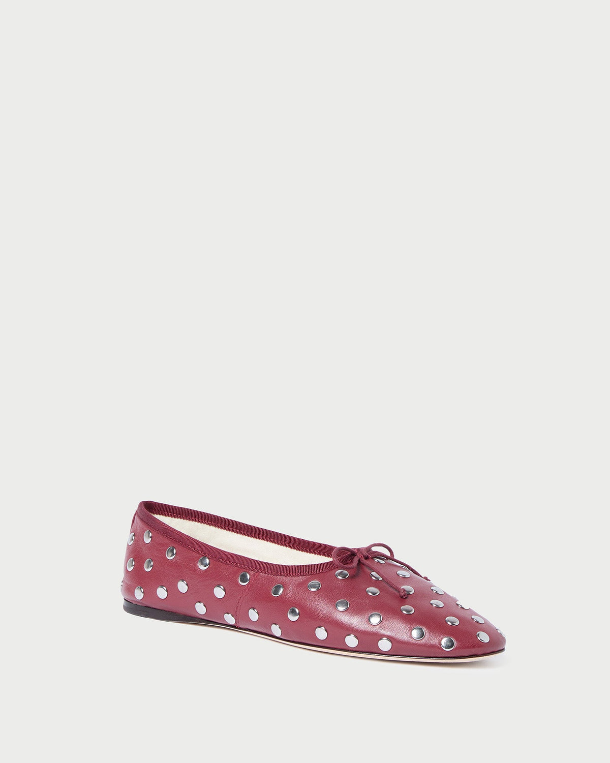 Loeffler Randall Trusted - Landon Wine/Silver Ballet Flat