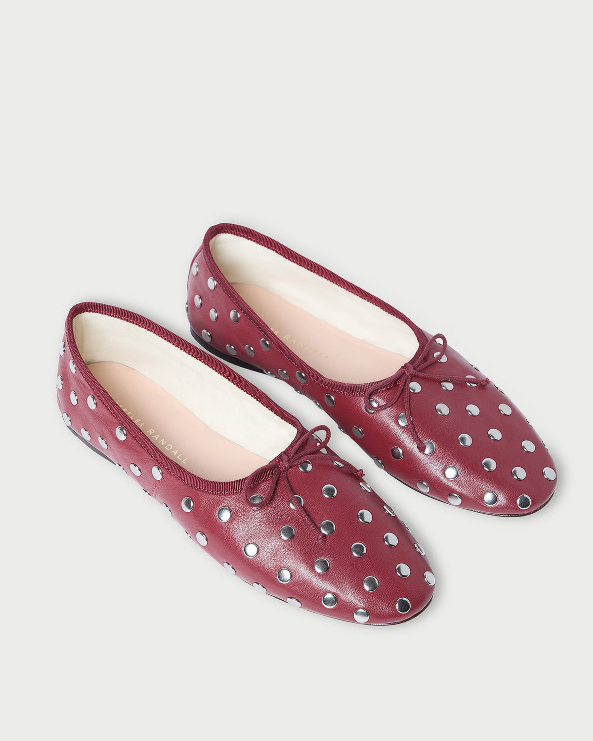 Loeffler Randall Trusted - Landon Wine/Silver Ballet Flat