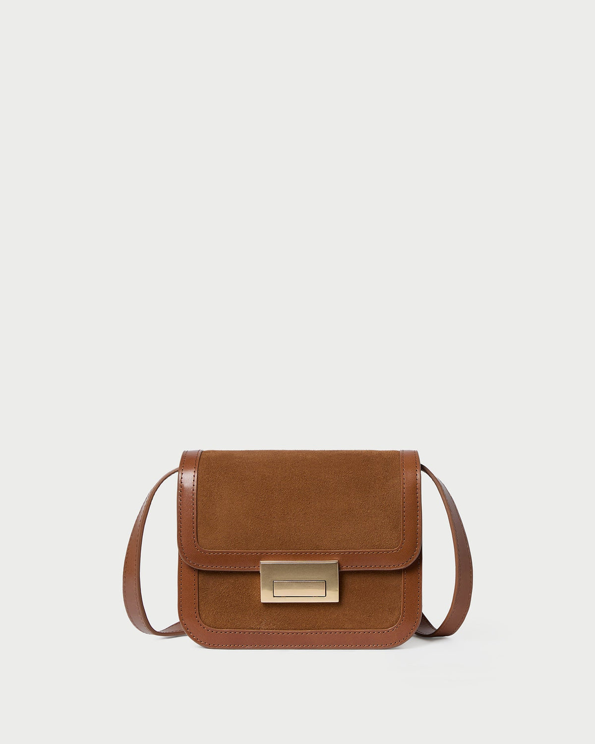 Loeffler Randall Trending - Desi Cacao Suede/Leather Crossbody