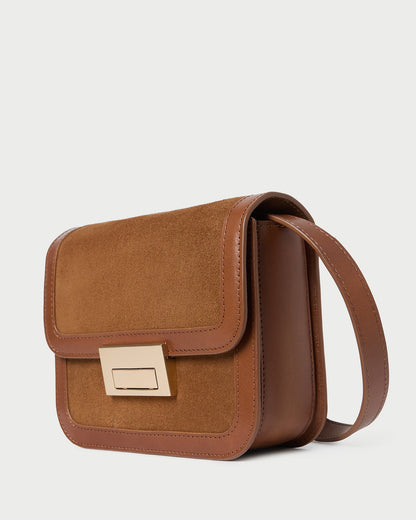 Loeffler Randall Trending - Desi Cacao Suede/Leather Crossbody